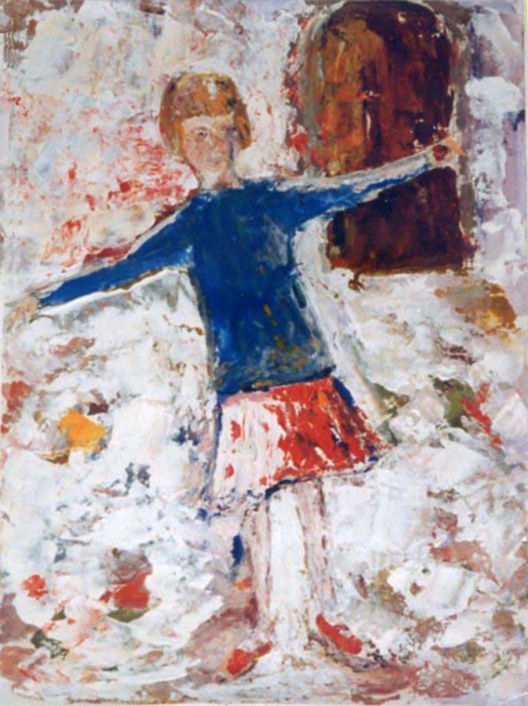 Eliza Conyngham girl at Puycelci with chestnut
