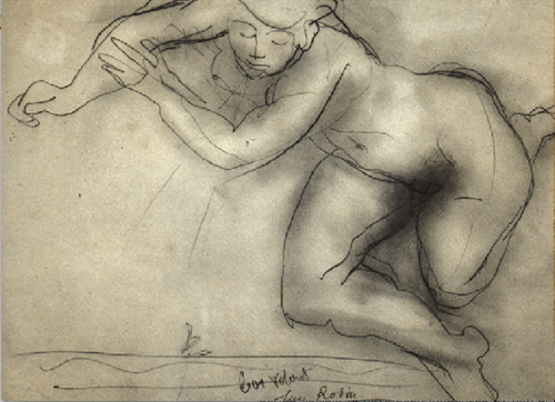 by Rodin pupil of Horace Lecoq Boisbaudran