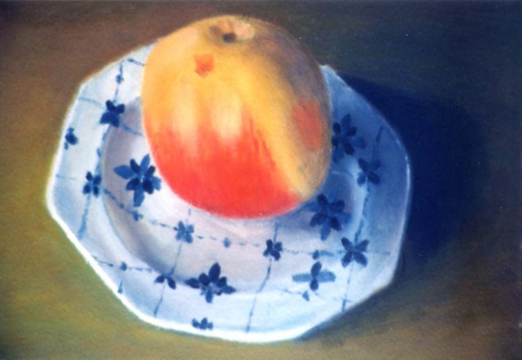 Michel Moureau floating apple