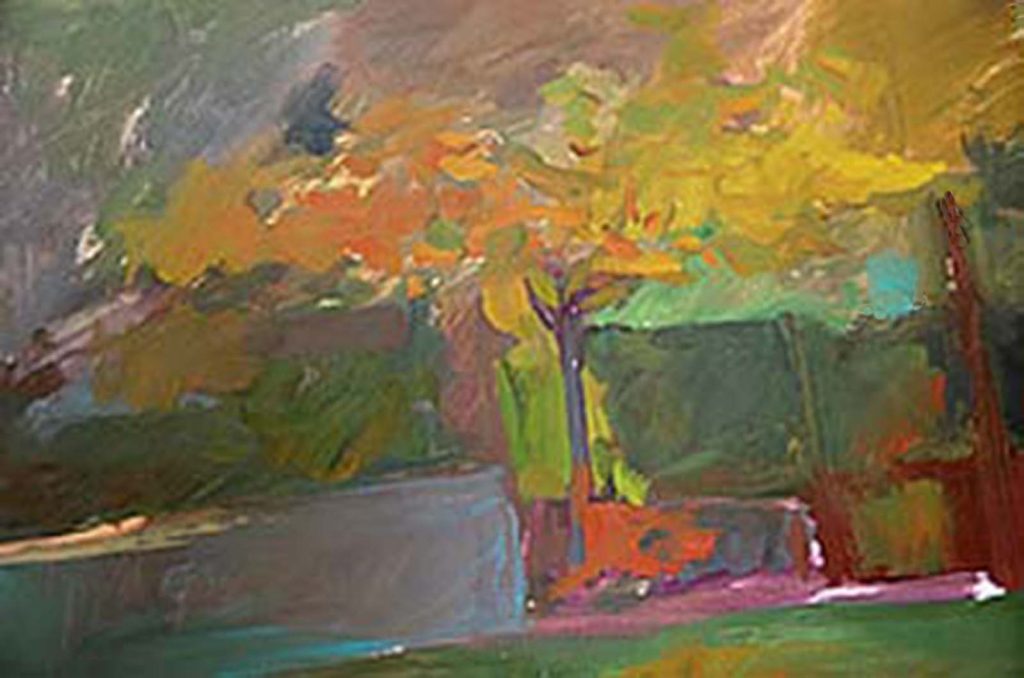 Keith Williams trees with wall