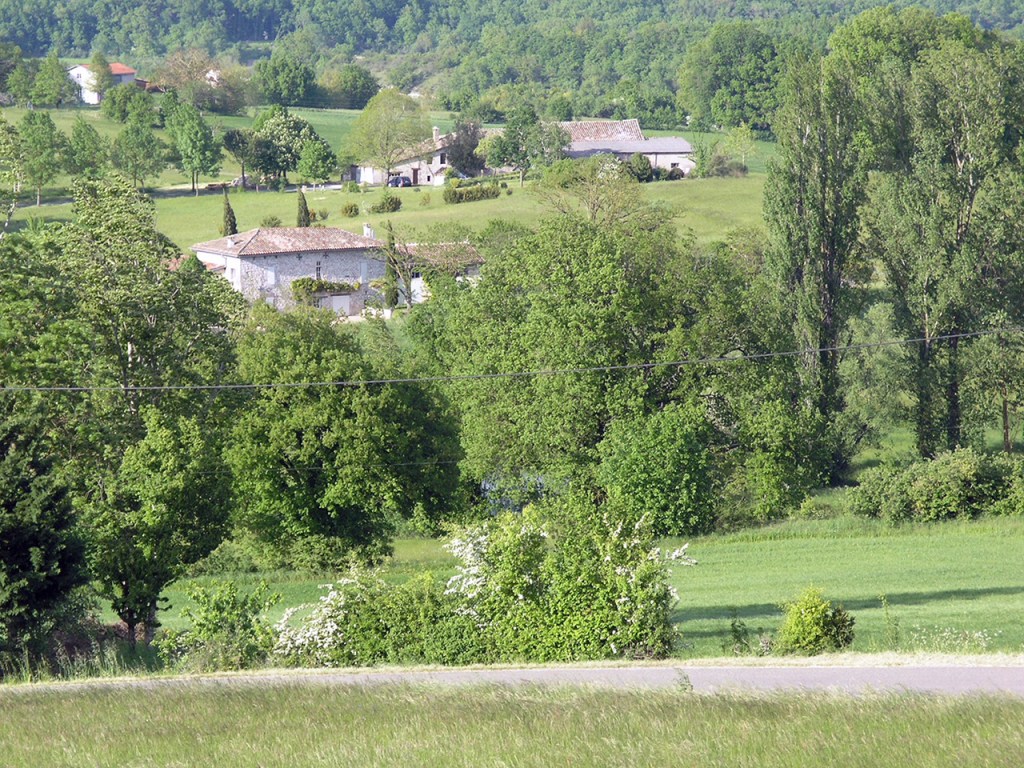 Landscape with farm houses